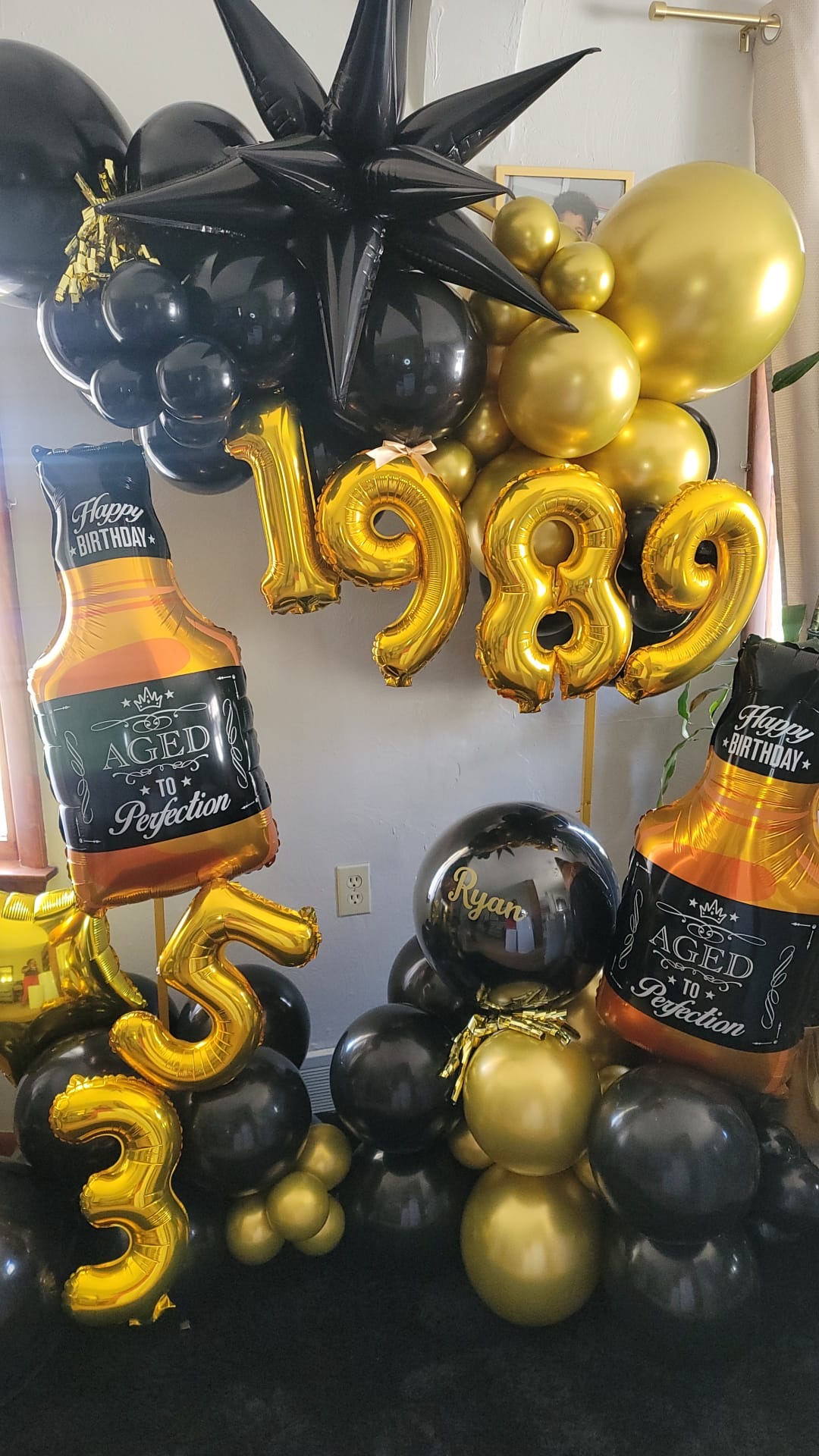 1989 Whiskey Bourbon Birthday Decor by Bella Decorations in Willard, OH